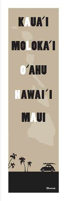 ALOHA ~ HAWAI'I ~ ISLANDS ~ 1:3