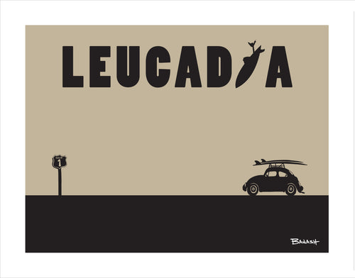 LEUCADIA ~ SURF BUG ~ CATCH A SURF ~ BLACK N TAN ~ 3:4
