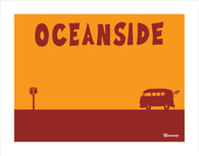 Load image into Gallery viewer, OCEANSIDE ~ SURF BUS ~ HWY 1 ~ CATCH A SURF ~ 3:4