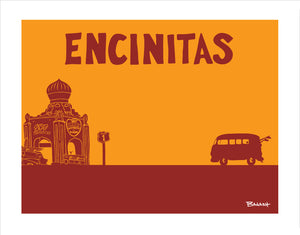 ENCINITAS ~ SWAMIS ~ S.R.F. TEMPLE ~ SURF BUS ~ HWY 1 ~ CATCH A SURF ~ 3:4