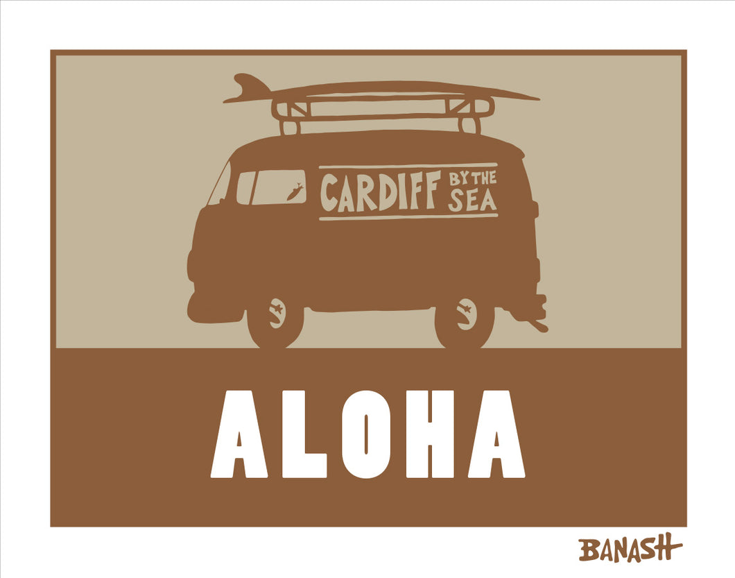 CARDIFF BY THE SEA ~ ALOHA ~ SURF BUS ~ CATCH SAND ~ 3:4