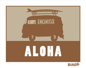 ENCINITAS ~ ALOHA ~ CATCH SAND ~ SURF BUS ~ 3:4