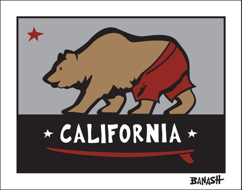 CALIFORNIA ~ SURF BEAR ~ 3:4