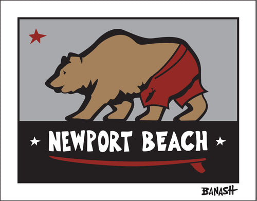 NEWPORT BEACH ~ SURF BEAR ~ 3:4