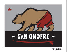 Load image into Gallery viewer, SAN ONOFRE ~ SURF BEAR ~ 3:4