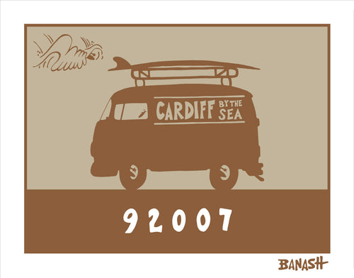 CARDIFF BY THE SEA ~ SURF BUS ~ 92007 ~ CATCH SAND ~ 3:4