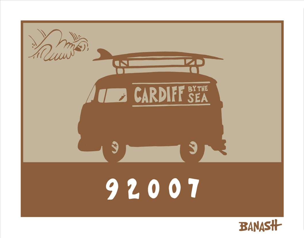 CARDIFF BY THE SEA ~ SURF BUS ~ 92007 ~ CATCH SAND ~ 3:4
