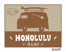 Load image into Gallery viewer, HONOLULU ~ WAIKIKI ~ SURF BUS ~ CATCH SAND ~ 3:4