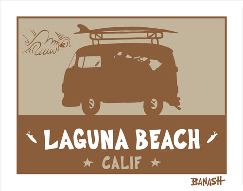 LAGUNA BEACH ~ SURF BUS ~ CATCH SAND ~ 3:4