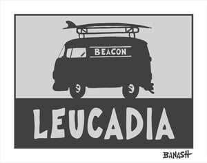LEUCADIA ~ SURF BUS ~ CATCH SAND ~ GRAYSCALE ~ 3:4