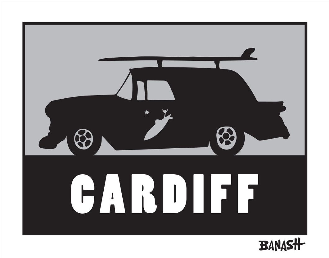 CARDIFF BY THE SEA ~ SURF NOMAD ~ SURF LOGO ~ 3:4