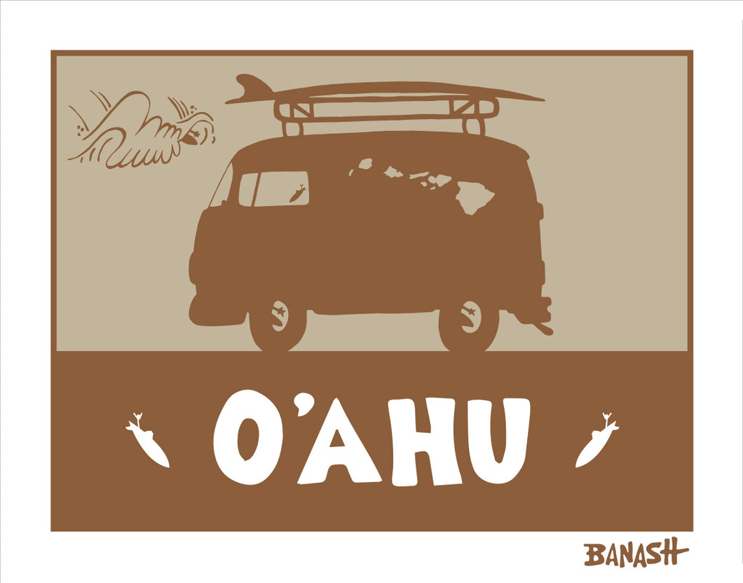O'AHU ~ SURF BUS ~ CATCH SAND ~ 3:4