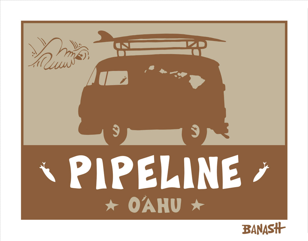 PIPELINE ~ HALE'IWA ~ SURF BUS ~ CATCH SAND ~ 3:4