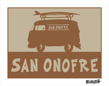 Load image into Gallery viewer, SAN ONOFRE ~ SURF BUS ~ CATCH SAND ~ 3:4