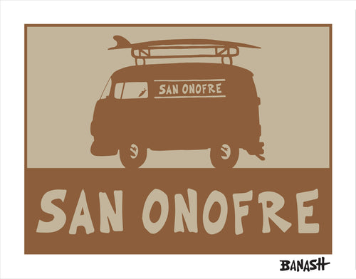 SAN ONOFRE ~ SURF BUS ~ CATCH SAND ~ 3:4