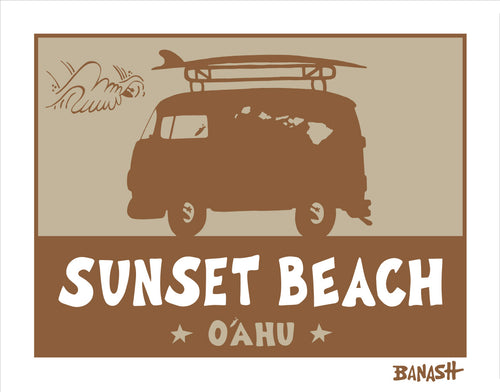 SUNSET BEACH ~ PUPUKEA TOWN ~ SURF BUS ~ CATCH SAND ~ 3:4