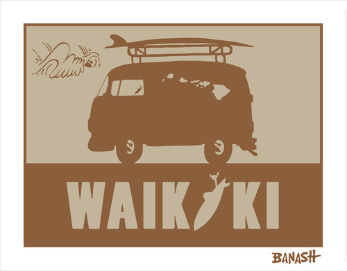 WAIKIKI ~ SURF BUS ~ CATCH SAND ~ 3:4