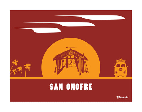 SAN ONOFRE ~ OLD MAN'S SHACK ~ SURF BUS ~ CATCH SUNDOWN ~ 3:4