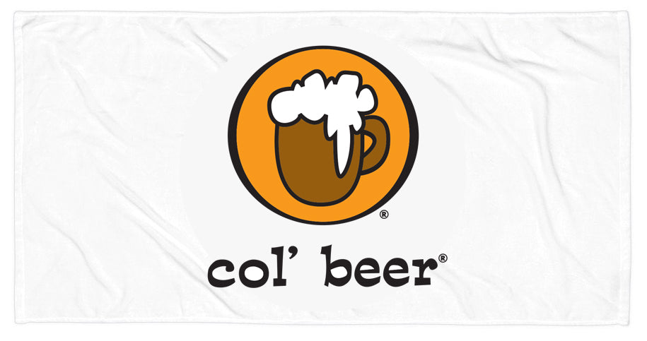 COL' BEER ~ CLASSIC LOGO ~ BEACH TOWEL ~ 30x60