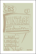 Load image into Gallery viewer, CARDIFF BIKE SHOP ~ VINTAGE SCHWINN SHOP ~ DRIFTWOOD ~ 2:3