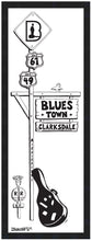 Load image into Gallery viewer, CLARKSDALE ~ BLUES TOWN ~ CROSSROADS XING ~ SIGN POST