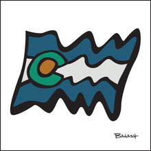 Load image into Gallery viewer, DURANGO ~ ANIMAS RIVER ~ COLORADO LOOSE FLAG ~ RIVER LINES ~ 1:1