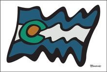 Load image into Gallery viewer, COLORADO LOGO ~ WAVY FLAG ~ RIVER LINES ~ 2:3