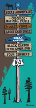 Load image into Gallery viewer, COLORADO ~ NATIONAL PARKS ~ SIGN POST ~ 1:3