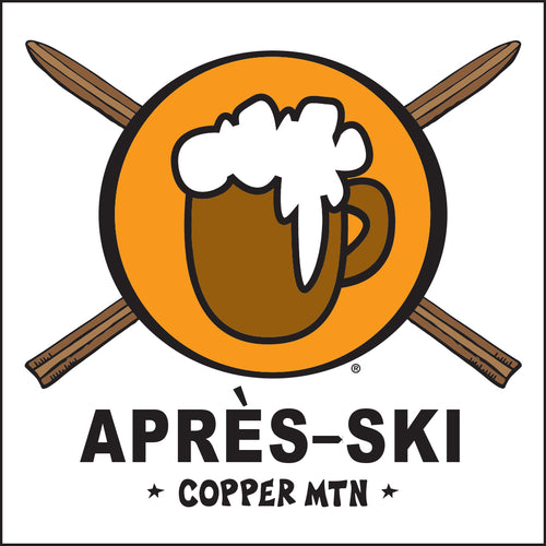 COPPER MOUNTAIN ~ APRES SKI ~ COL' BEER CLASSIC LOGO ~ 12x12