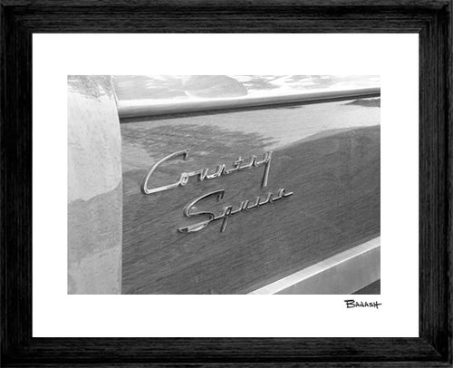 ENCINITAS ~ COUNTRY SQUIRE ~ SIDE PANEL ~ GRAYSCALE ~ 3:4