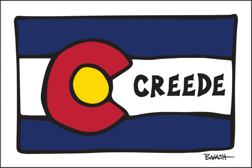 CREEDE ~ COLORADO FLAG ~ LOOSE ~ 2:3