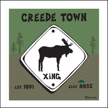Load image into Gallery viewer, CREEDE TOWN ~ MOOSE XING ~ EST. ~ ELEV. ~ 1:1