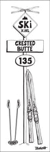Load image into Gallery viewer, CRESTED BUTTE ~ SKI XING ~ SIGN POST ~ VINTAGE SKIIS