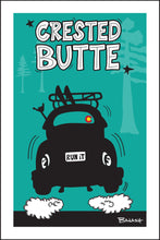 Load image into Gallery viewer, CRESTED BUTTE ~ SKI MOUNTAIN TOWN ~ SKI BUG TAIL ~ AIR ~ SEAFOAM ~ 2:3