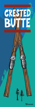 Load image into Gallery viewer, CRESTED BUTTE ~ VINTAGE SKIIS ~ MOUNTAIN SLOPES