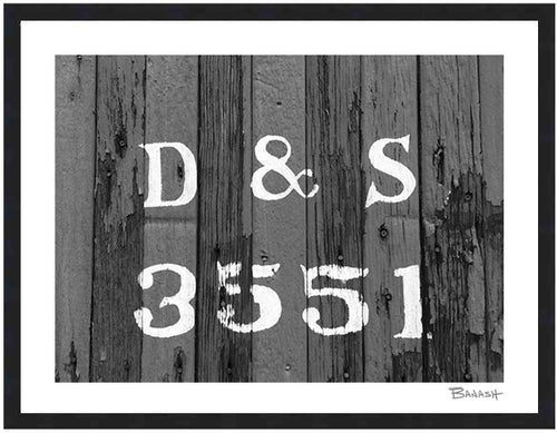 D&S 3551 BOXCAR ~ D&SNG RR ~ TRAIN YARD ~ 3:4