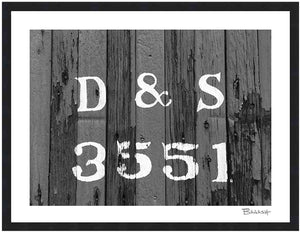 D&S 3551 BOXCAR ~ D&SNG RR ~ TRAIN YARD ~ 3:4