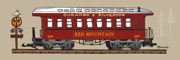 RED MOUNTAIN ~ COACH ~ D&SNG RR ~ 1:3