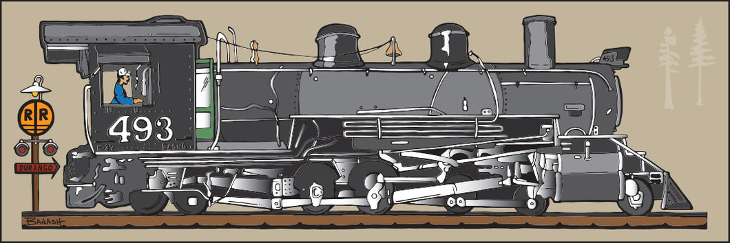 LOCOMOTIVE 493 ~ D&SNG RR ~ 1:3