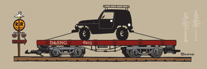 FLAT TRANSPORT ~ JEEP ~ D&SNG RR ~ 1:3