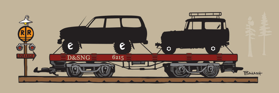 FLAT TRANSPORT ~ LAND CRUISERS ~ D&SNG RR ~ 1:3