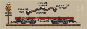 FLAT TRANSPORT ~ STOPS ~ D&SNG RR ~ 1:3