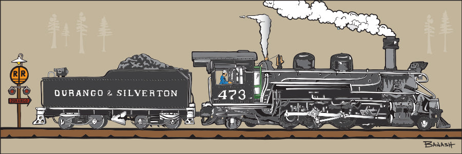 LOCOMOTIVE 473 & TENDER ~ D&SNG RR ~ 1:3