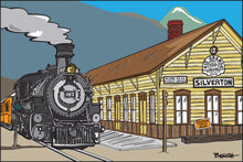 Load image into Gallery viewer, D&amp;SNG RR CO. ~ LOCOMOTIVE 482 ~ SILVERTON DEPOT ~ 2:3