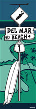 Load image into Gallery viewer, DEL MAR ~ SURF XING ~ LONGBOARD ~ GOIN' LEFT ~ OCEAN LINES ~ 1:3