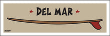 Load image into Gallery viewer, DEL MAR ~ RED FIN ~ SURFBOARD ~ 1:3