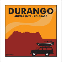 Load image into Gallery viewer, DURANGO ~ ANIMAS RIVER ~ COLORADO ~ RAFT LAND CRUISER ~  PADDLE GREM ~ 12x12