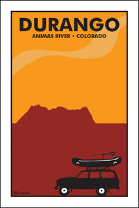 DURANGO ~ ANIMAS RIVER ~ COLORADO ~ RAFT LAND CRUISER ~ GREM PADDLE ~  2:3