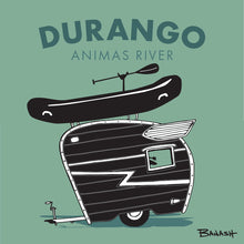 Load image into Gallery viewer, DURANGO ~ ANIMAS RIVER ~ TEAR DROP CAMPER ~ RAFT GREM PADDLE