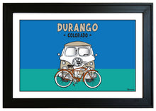 Load image into Gallery viewer, DURANGO ~ COLORADO ~ BUS GRILL ~ ORANGE AUTOCYCLE ~ SEAFOAM ~ 2:3